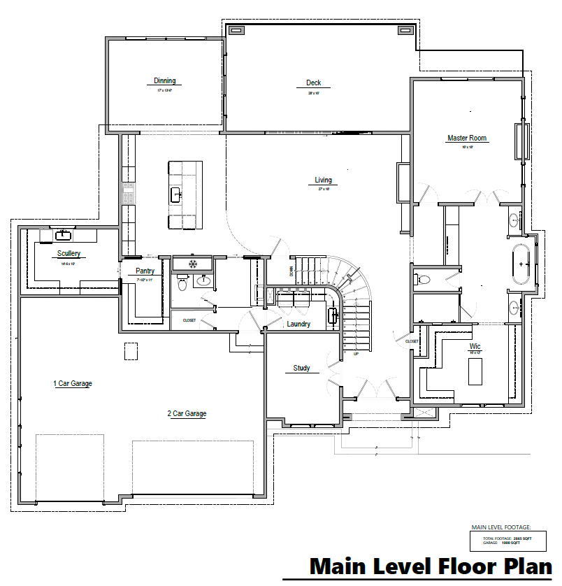 Vialetto House — main floor plan